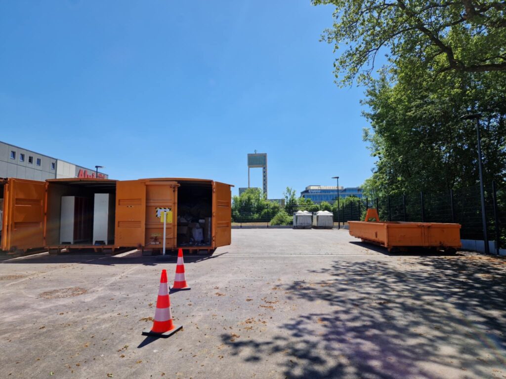 Parc à conteneurs