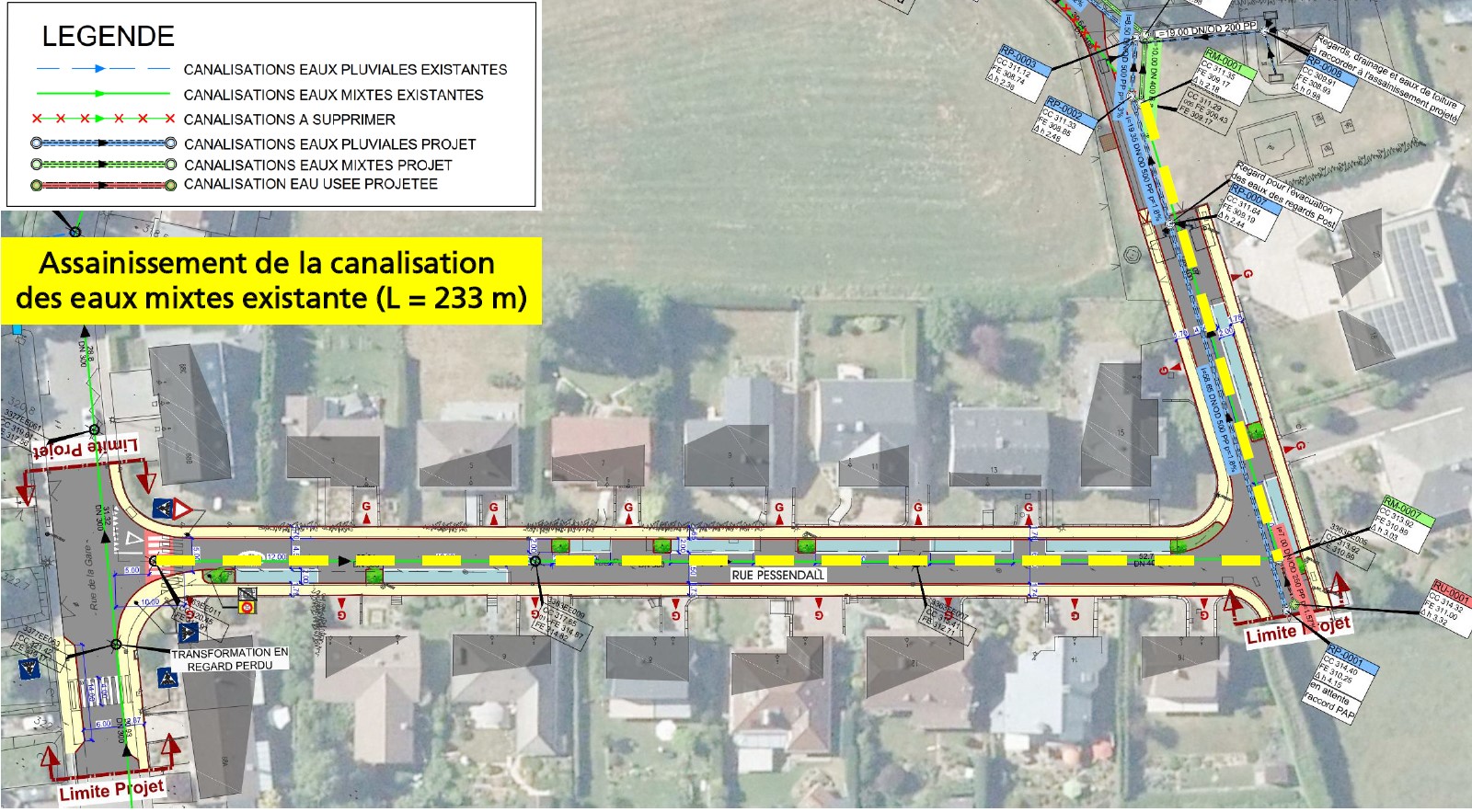 Présentation du réaménagment de la Rue Pëssendall à Leudelange