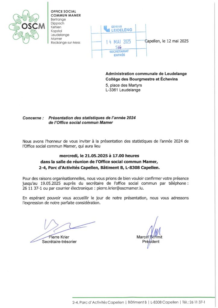 OSCM réunion comité