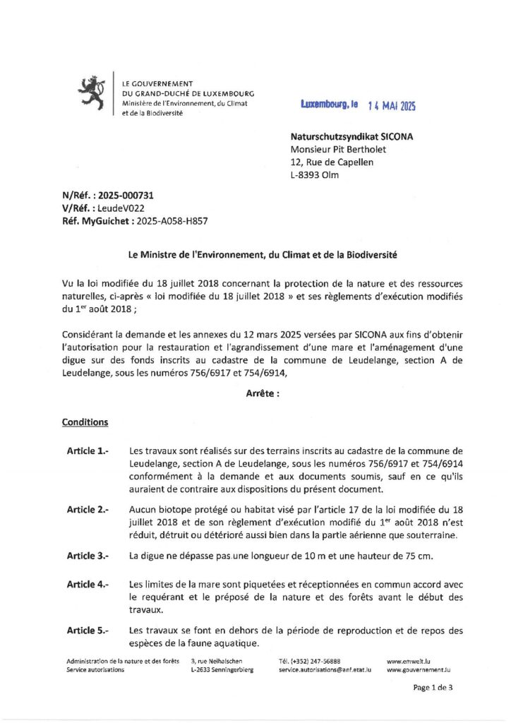 Sicona décision