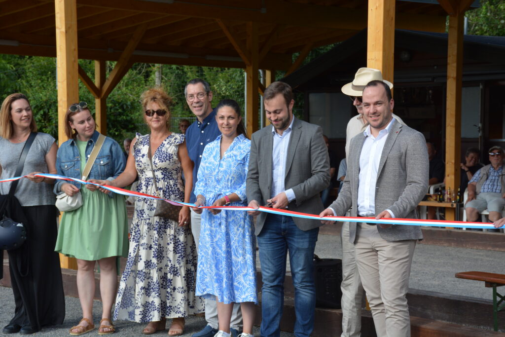 Inauguration de la Rue Pëssendall et de l’auvent de la piste de pétanque
