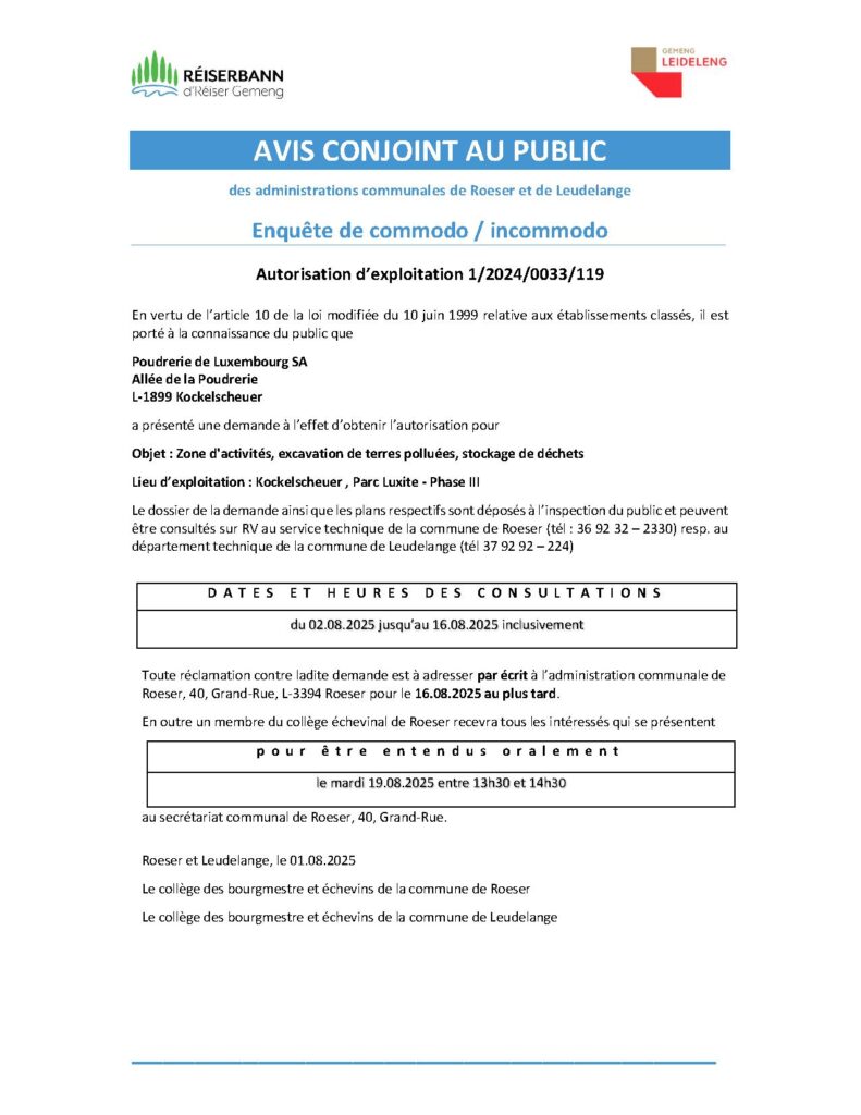 Enquête de commodo / incommodo