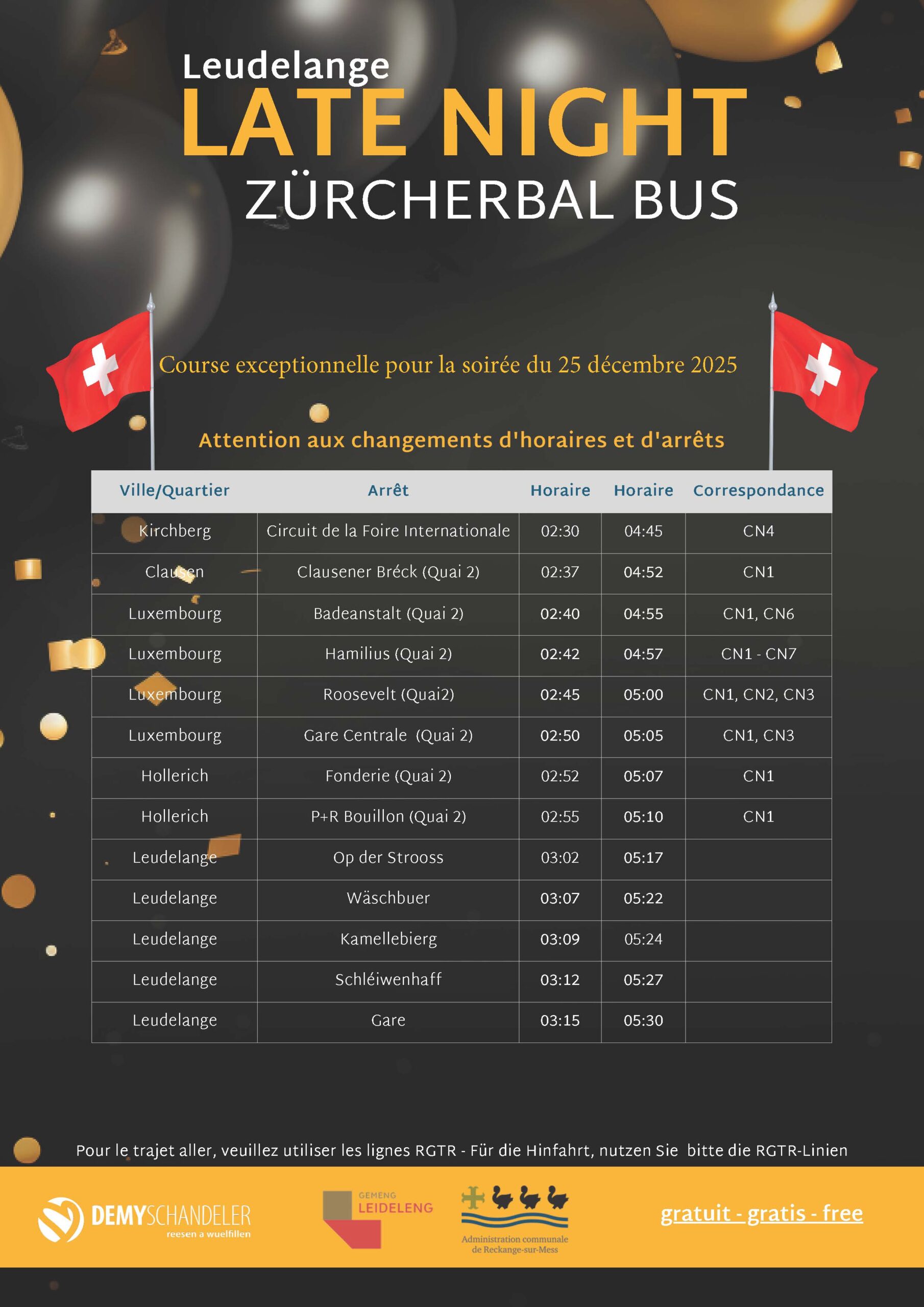 Late Night Bus Zürcherbal