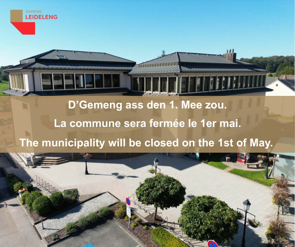 Jour férié – 1er Mai / Public holiday – 1st of May