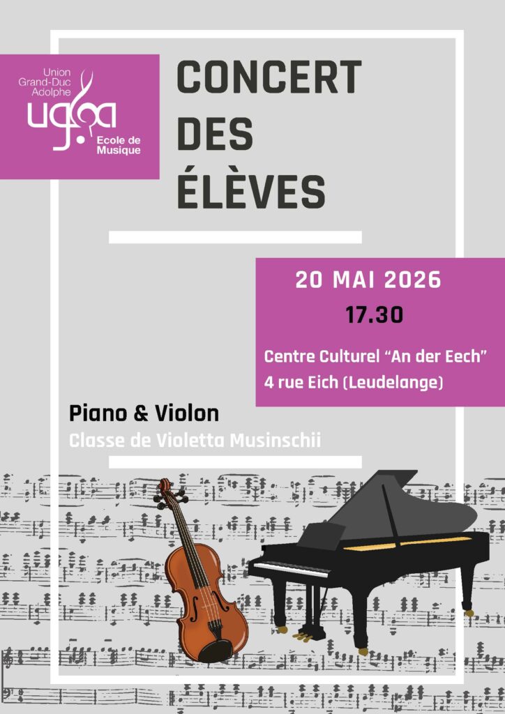 Concert des élèves / Classe de Violetta Musinschii